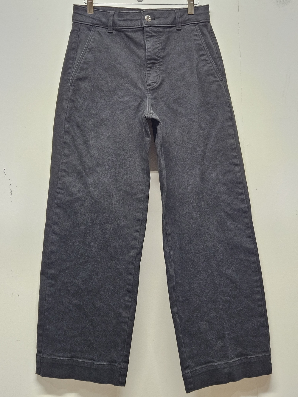 Everlane The Organic Utility High Rise Pants Size 4R Black Casual Streetwear